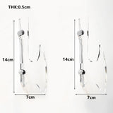 Maxbell Wall Mounted Katana Sword Stand Universal Acrylic Home Decor Collection clear