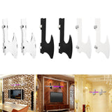 Maxbell Wall Mounted Katana Sword Stand Universal Acrylic Home Decor Collection clear