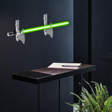 Maxbell Wall Mounted Katana Sword Stand Universal Acrylic Home Decor Collection clear