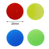 Maxbell 100Pcs Plastic Bingo Chips Markers for Roulette Games Learning Math Counting Colorful