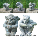 Maxbell Garden Statue Gothic Sitting Sculpture Art Decor for Yard Lawn Decoration Style A