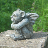 Maxbell Garden Statue Gothic Sitting Sculpture Art Decor for Yard Lawn Decoration Style A