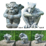 Maxbell Garden Statue Gothic Sitting Sculpture Art Decor for Yard Lawn Decoration Style A
