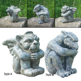 Maxbell Garden Statue Gothic Sitting Sculpture Art Decor for Yard Lawn Decoration Style A