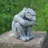 Maxbell Garden Statue Gothic Sitting Sculpture Art Decor for Yard Lawn Decoration Style B