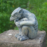 Maxbell Garden Statue Gothic Sitting Sculpture Art Decor for Yard Lawn Decoration Style B