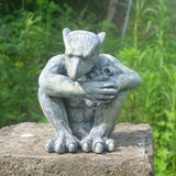 Maxbell Garden Statue Gothic Sitting Sculpture Art Decor for Yard Lawn Decoration Style B