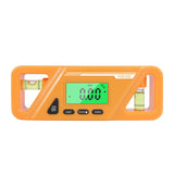 Maxbell Angle Finder Protractor Inclinometer Backlight LED Display with Magnet Orange