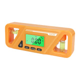 Maxbell Angle Finder Protractor Inclinometer Backlight LED Display with Magnet Orange