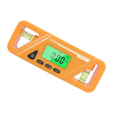 Maxbell Angle Finder Protractor Inclinometer Backlight LED Display with Magnet Orange