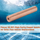 Maxbell Solar Copper Anode for Solar Pool Ionizer Water Purifier Swimming Pool without Filter Screw