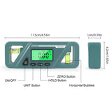 Maxbell Angle Finder Protractor Inclinometer Backlight LED Display with Magnet Green