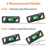 Maxbell Angle Finder Protractor Inclinometer Backlight LED Display with Magnet Black