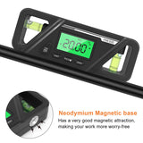 Maxbell Angle Finder Protractor Inclinometer Backlight LED Display with Magnet Black