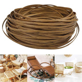 Maxbell Patio Furniture Repair Material 8mm Chair Webbing for DIY Bag Furniture Light Wood Grain