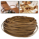 Maxbell Patio Furniture Repair Material 8mm Chair Webbing for DIY Bag Furniture Light Wood Grain