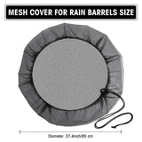 Maxbell 1* Rain Barrel Net Cover with Drawstring for Rain Barrels Garden Outdoor