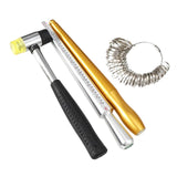 Maxbell Ring Mandrel Finger Sizer Measuring Stick Measurement Tool Ring Sizer Gauge