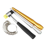 Maxbell Ring Mandrel Finger Sizer Measuring Stick Measurement Tool Ring Sizer Gauge