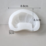 Maxbell Cake Mold Baking DIY Epoxy Resin Casting Silicone Mould 8.8x6.1x3cmHorn Cake