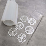 Maxbell Silicone Tube Column Mold Soap Making Molds for Soap Round Decoration