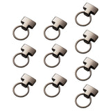 Maxbell 10Pcs Metal Lobster Clasp Clips Key Chain Charms Jewelry Making Buckle Black Gray