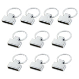 Maxbell 10Pcs Metal Lobster Clasp Clips Key Chain Charms Jewelry Making Buckle Silver