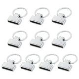 Maxbell 10Pcs Metal Lobster Clasp Clips Key Chain Charms Jewelry Making Buckle Silver