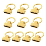 Maxbell 10Pcs Metal Lobster Clasp Clips Key Chain Charms Jewelry Making Buckle Golden