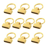 Maxbell 10Pcs Metal Lobster Clasp Clips Key Chain Charms Jewelry Making Buckle Golden