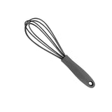 Maxbell Silicone Whisk Kitchen Utensil Non Scratch Mixer Egg Beater Frothing Gray