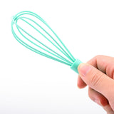 Maxbell Silicone Whisk Kitchen Utensil Non Scratch Mixer Egg Beater Frothing Green