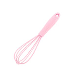 Maxbell Silicone Whisk Kitchen Utensil Non Scratch Mixer Egg Beater Frothing Pink