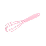 Maxbell Silicone Whisk Kitchen Utensil Non Scratch Mixer Egg Beater Frothing Pink