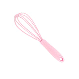 Maxbell Silicone Whisk Kitchen Utensil Non Scratch Mixer Egg Beater Frothing Pink