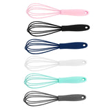 Maxbell Silicone Whisk Kitchen Utensil Non Scratch Mixer Egg Beater Frothing Pink