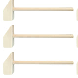 Maxbell 10 Pieces Mini Wooden Hammers Seafood Hammer DIY Mallet for Party Game Props 13x 5cm