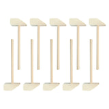 Maxbell 10 Pieces Mini Wooden Hammers Seafood Hammer DIY Mallet for Party Game Props 13x 5cm