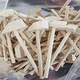 Maxbell 10 Pieces Mini Wooden Hammers Seafood Hammer DIY Mallet for Party Game Props 13x 5cm