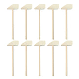 Maxbell 10 Pieces Mini Wooden Hammers Seafood Hammer DIY Mallet for Party Game Props 13x 5cm