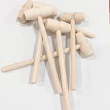 Maxbell 5Pcs Wooden Hammer for Chocolate Kids Beating Toys DIY for Jewelry Making