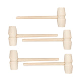 Maxbell 5Pcs Wooden Hammer for Chocolate Kids Beating Toys DIY for Jewelry Making