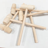 Maxbell 5Pcs Wooden Hammer for Chocolate Kids Beating Toys DIY for Jewelry Making