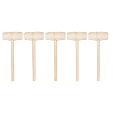 Maxbell 5Pcs Wooden Hammer for Chocolate Kids Beating Toys DIY for Jewelry Making