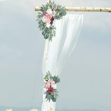 Maxbell Artificial Flower Swag Floral Swag Garland Wedding Arch Flowers Kit for Sign
