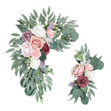 Maxbell Artificial Flower Swag Floral Swag Garland Wedding Arch Flowers Kit for Sign