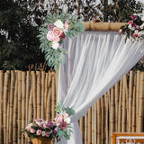 Maxbell Artificial Flower Swag Floral Swag Garland Wedding Arch Flowers Kit for Sign