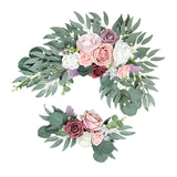 Maxbell Artificial Flower Swag Floral Swag Garland Wedding Arch Flowers Kit for Sign