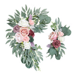 Maxbell Artificial Flower Swag Floral Swag Garland Wedding Arch Flowers Kit for Sign