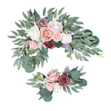 Maxbell Artificial Flower Swag Floral Swag Garland Wedding Arch Flowers Kit for Sign